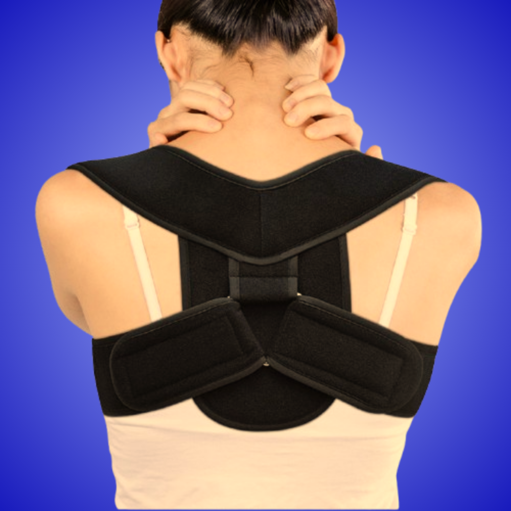 Back Neck Brace Adjustable Back Shoulder Posture Corrector Belt Clavicle Spine Support