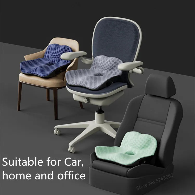 Non-Slip Orthopedic Memory Foam Cushion for Tailbone Sciatica, back Pain relief, Comfort Office Chair  Seat