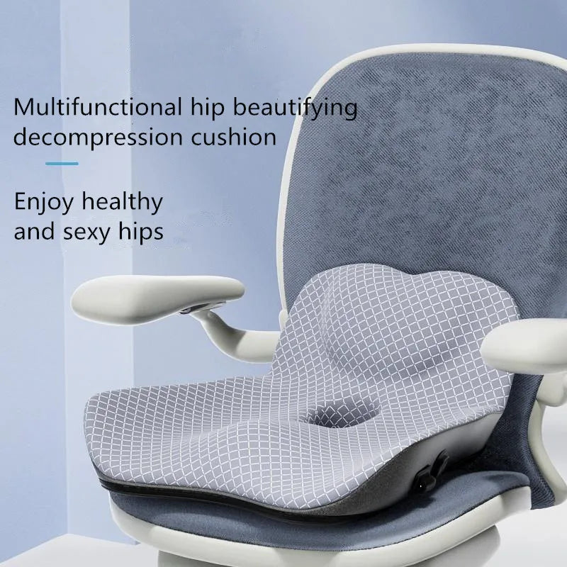 Non-Slip Orthopedic Memory Foam Cushion for Tailbone Sciatica, back Pain relief, Comfort Office Chair  Seat