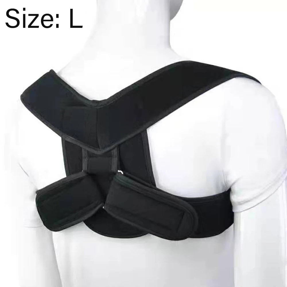 Back Neck Brace Adjustable Back Shoulder Posture Corrector Belt Clavicle Spine Support