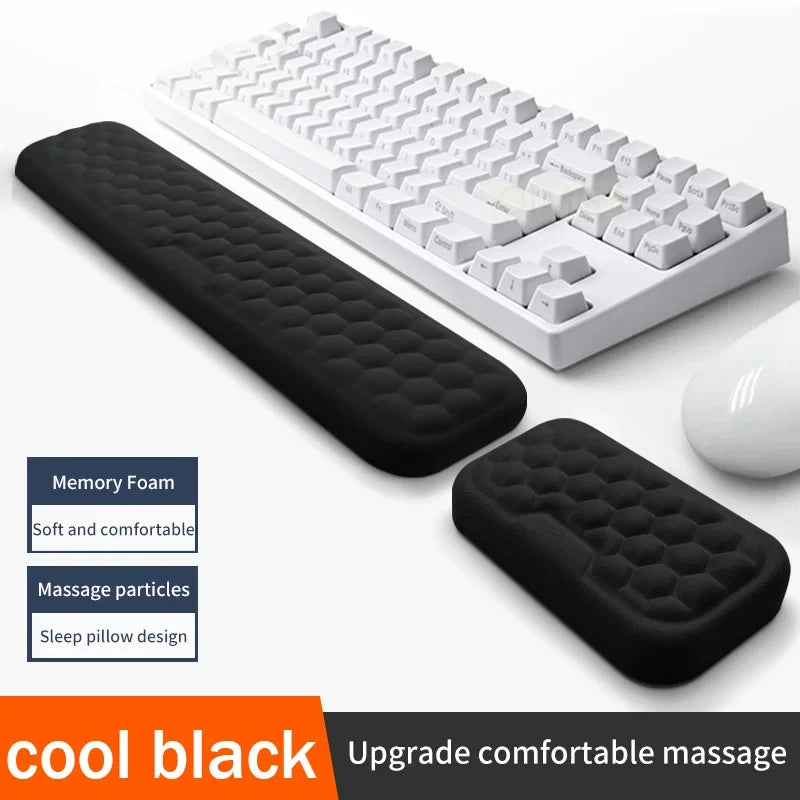 Wrist Mouse & Keyboard Protection Rest Pad Massage Texture For PC Laptop Gaming or Office